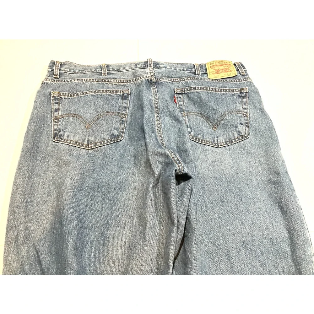 Levi's 560 Mens 44x30 (Fits 42x29) Comfort Fit Medium Wash 100% Cotton Jeans Y2K
